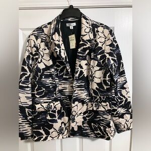 Colwater creek size 24 beautiful patterned jacket with tags